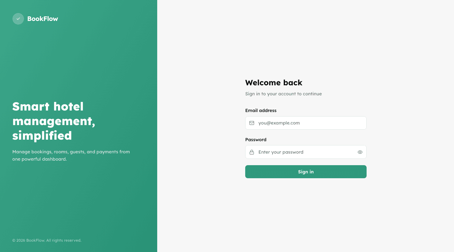 Bookflow — built in Ship Studio